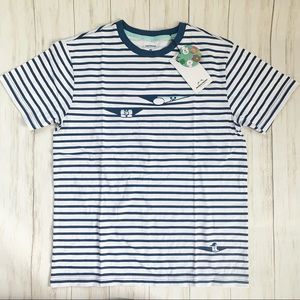 NWT Brown & Friends Line Friends Striped Short Sleeve T-shirt